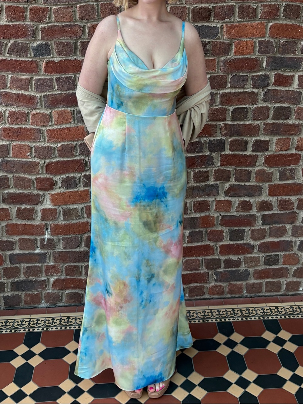Azazie Atelier Aimee Watercolor Maxi Gown - Picture 2 of 3
